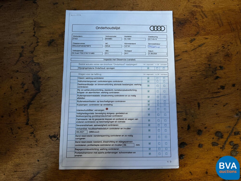 Audi A4 Avant 2.0 TDI S-Line 150pk 2017 -Org. NL-, NL-149-D