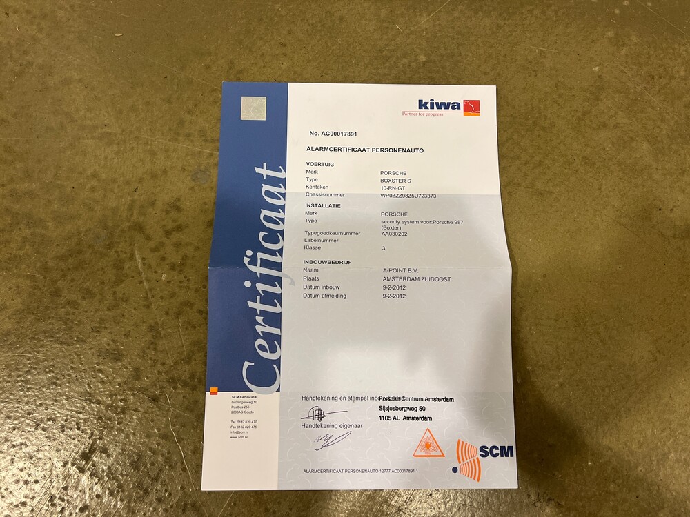 Porsche Boxster S 987 3.2 280PS 2005 -Org. NL-, 10-RN-GT.