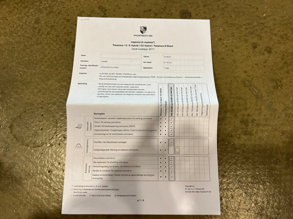 Porsche Panamera Sport Turismo E-Hybrid 4 2.9 V6 SportChrono 462 PS 2018, H-359-BT.