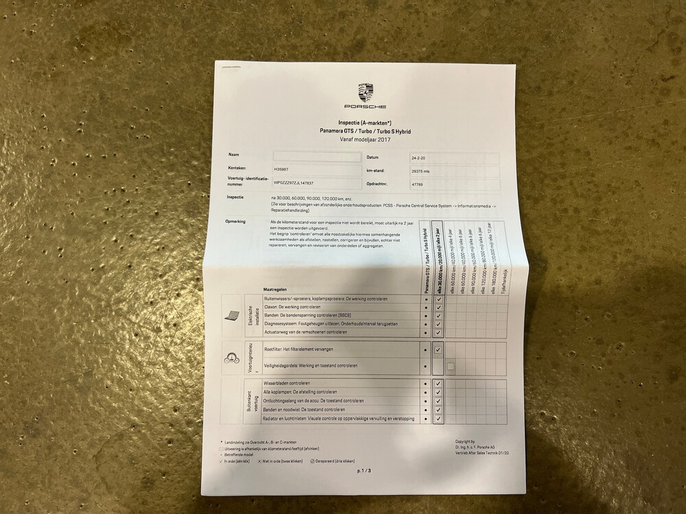 Porsche Panamera Sport Turismo E-Hybrid 4 2.9 V6 SportChrono 462 PS 2018, H-359-BT.