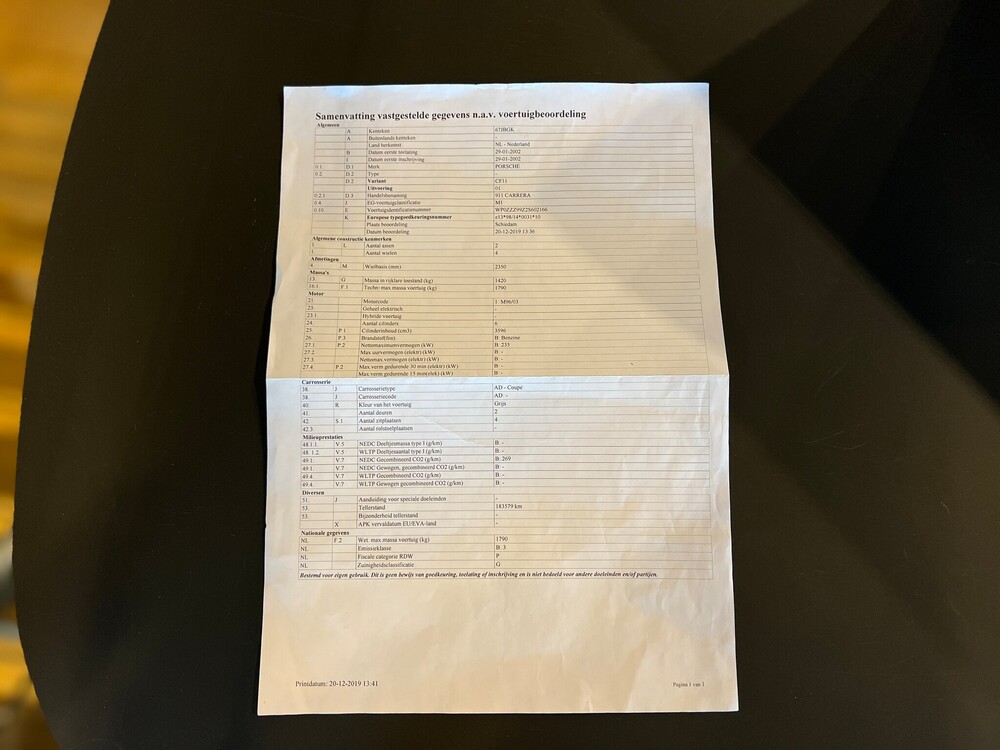 Porsche 911 3.6 Carrera 996 Coupé MK2 320 PS 2002 GT3 -MANUAL-ORG-NL, 67-JB-GK.