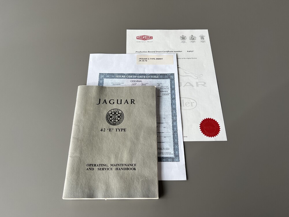 Jaguar E-Type Series 1 OTS 4.2 Zes-in-Lijn Cabriolet 1967, DZ-73-87