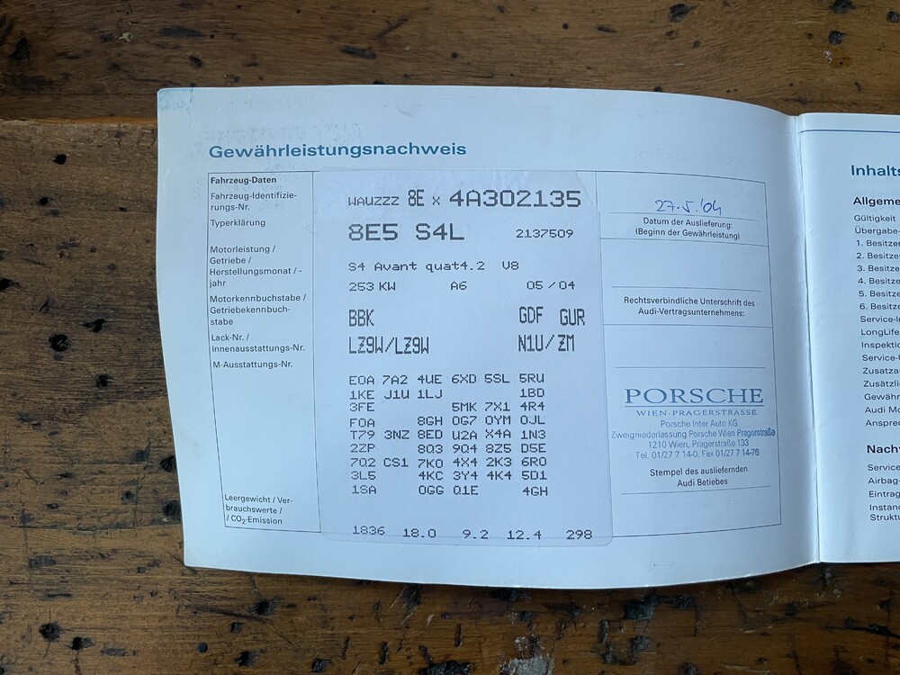 Audi S4 Avant 4.2 V8 QUATTRO 344hp 2004, ZH-913-Z.