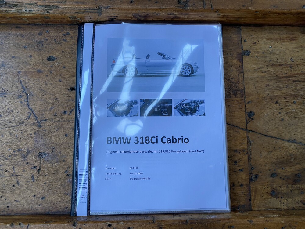 BMW 318Ci Executive 3 Series Convertible 143hp 2003 -Org. NL-, 04-LJ-KP.