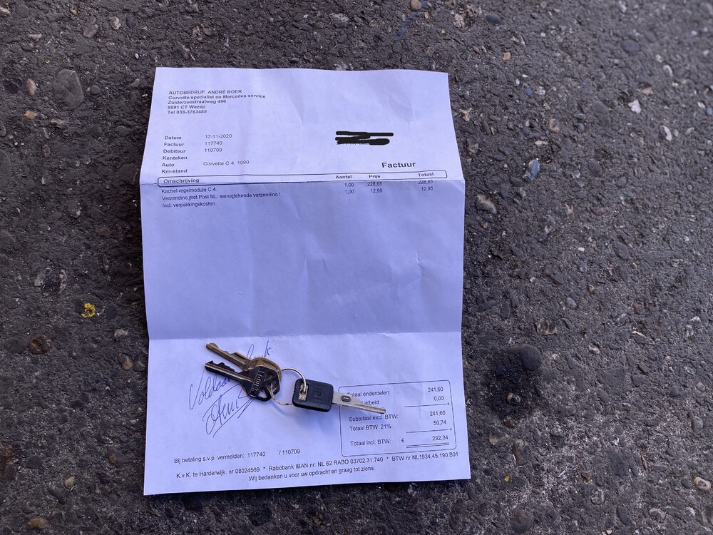 Chevy Corvette C4 5.7 Convertible 241hp 1990, K-426-FB.