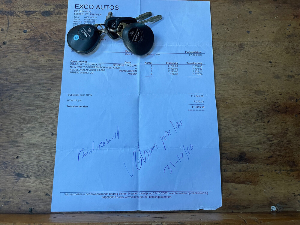 Jaguar Sovereign 4.0 X300 XJ6 241hp 1995 -Orig. NL-, NG-TH-86.