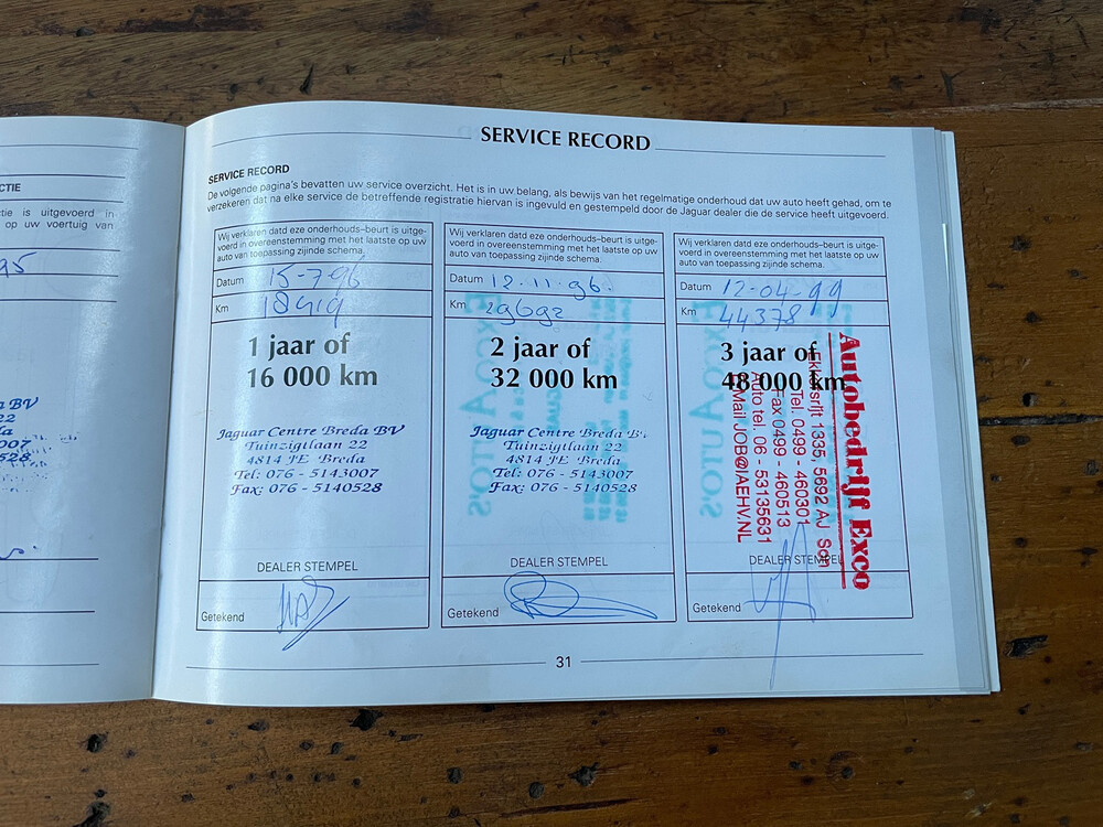 Jaguar Sovereign 4.0 X300 XJ6 241hp 1995 -Orig. NL-, NG-TH-86.