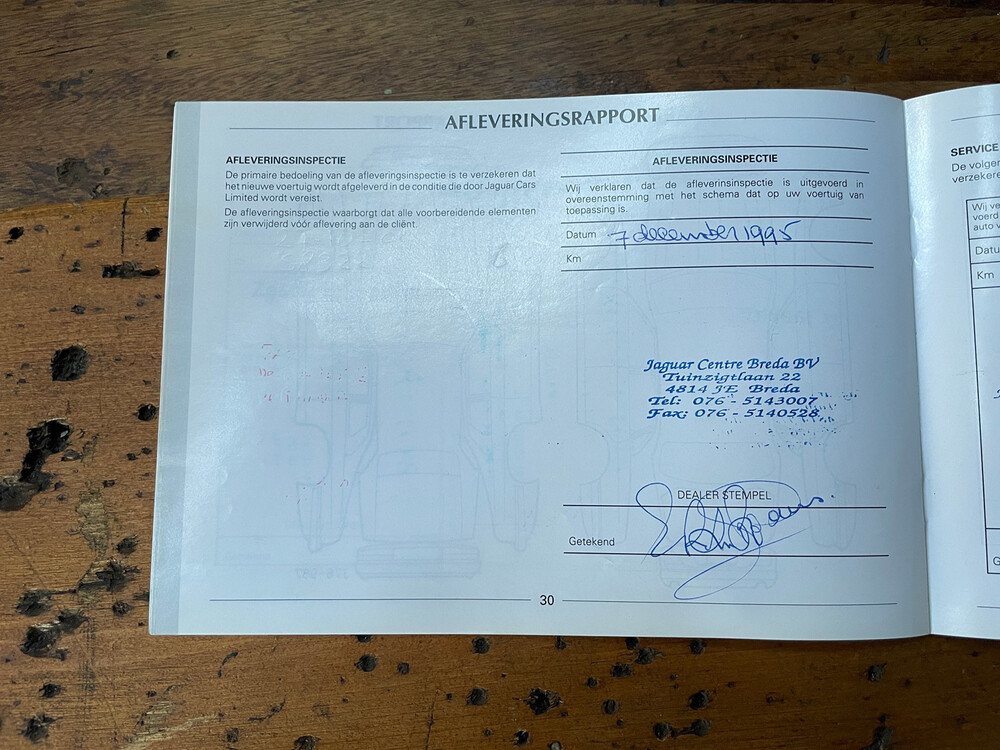 Jaguar Sovereign 4.0 X300 XJ6 241hp 1995 -Orig. NL-, NG-TH-86.