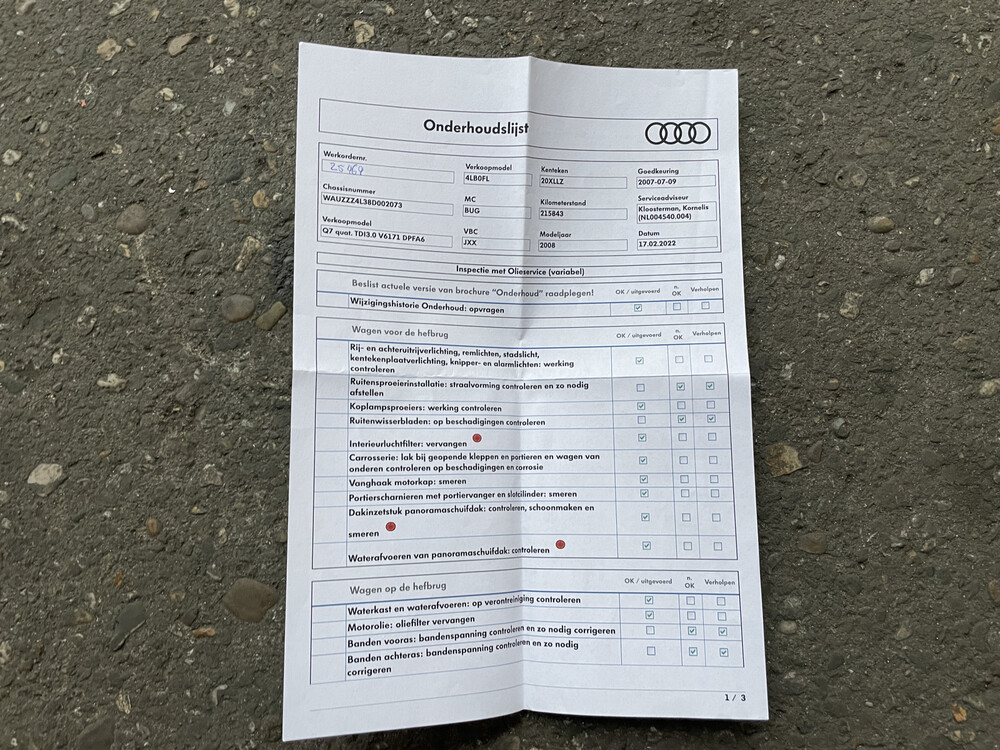 Audi Q7 3.0 TDI Quattro Pro Line+ 232hp 2007 -Org. NL-, 20-XL-LZ.