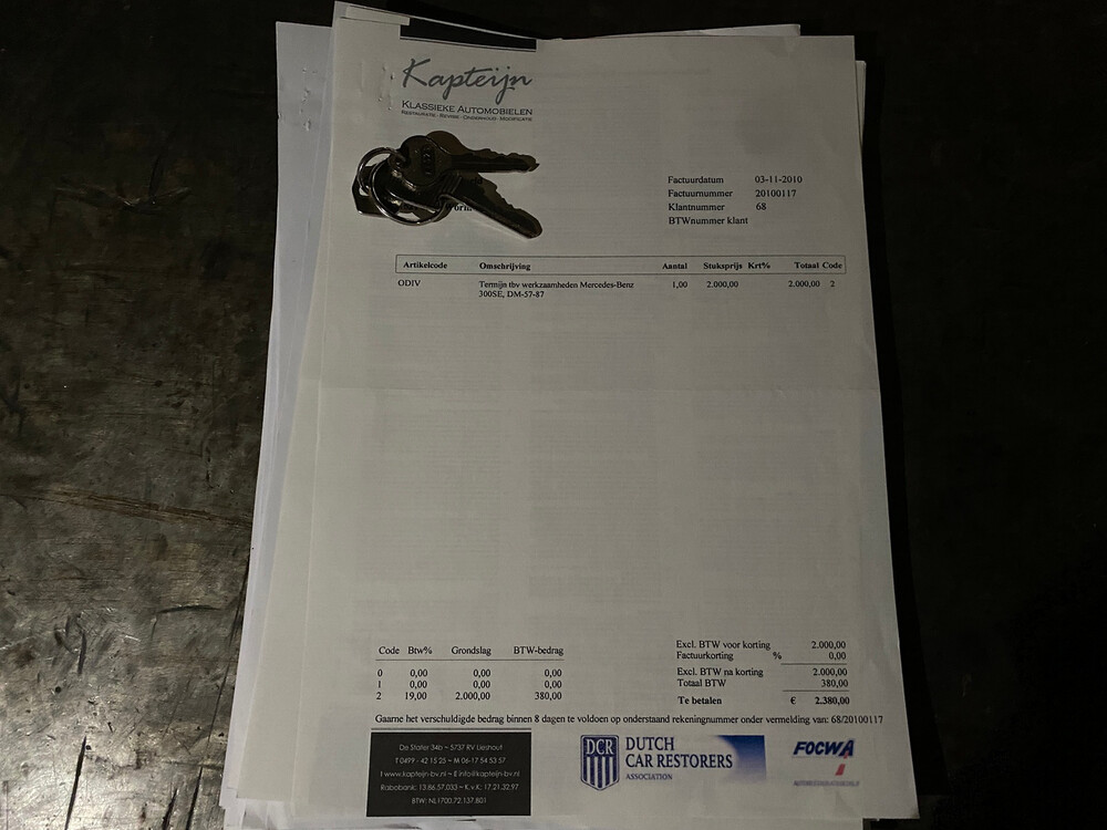 Mercedes-Benz 300 SE 200 PS S-Klasse 1964, DM-57-87.