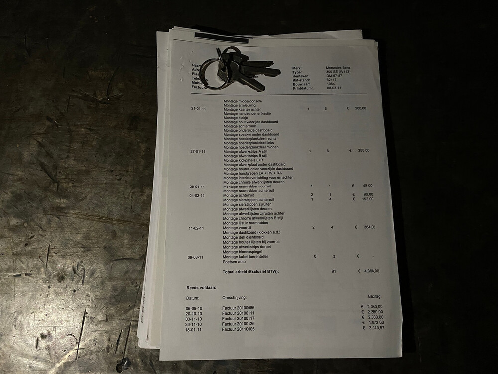 Mercedes-Benz 300 SE 200 PS S-Klasse 1964, DM-57-87.