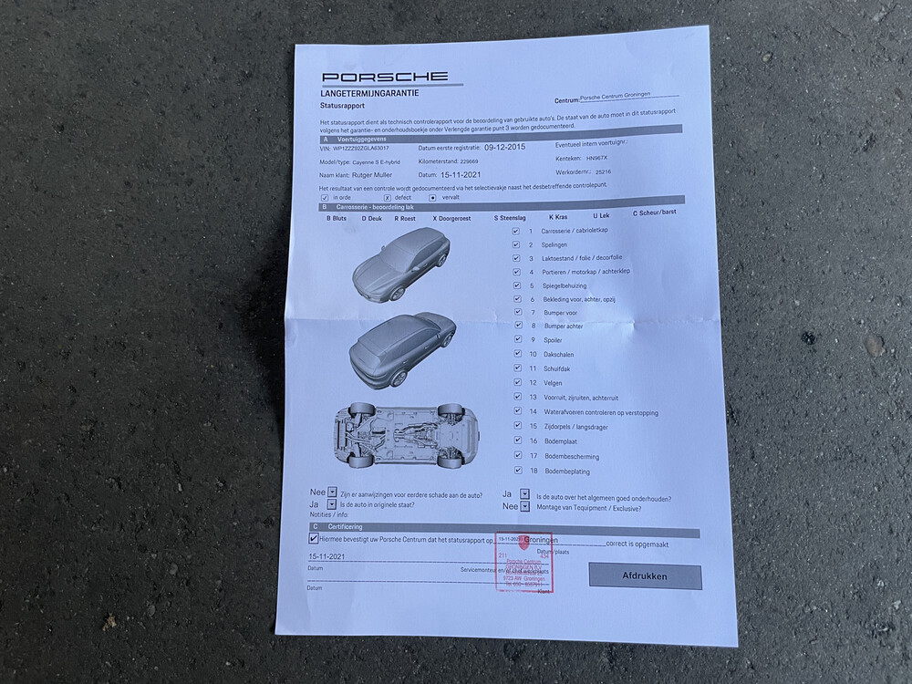 Porsche Cayenne S E-Hybrid 3.0 SportChrono 416pk 2015 -Org. NL-, HN-967-X