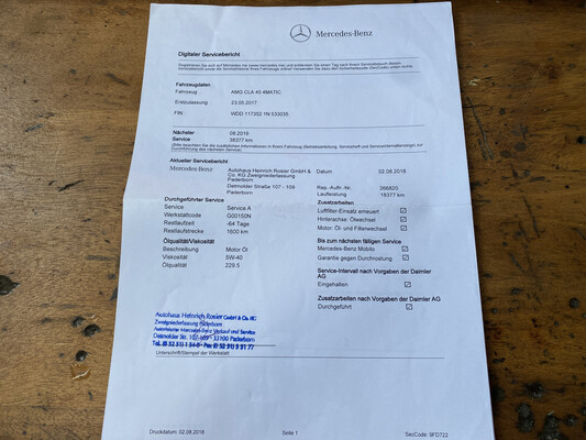 Mercedes-Benz CLA45 AMG 4Matic CLA-klasse 381pk 2017, J-498-PP