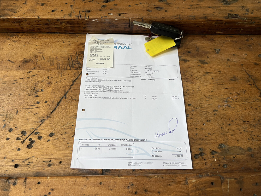 Fiat 500 Abarth 1.4-16V 135hp 2012, XP-268-V