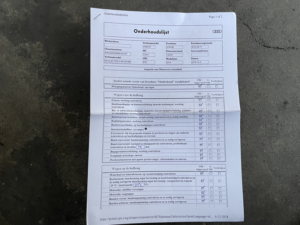 Audi A6 Avant 2.0 TDI S-Line 177hp 2014 -Org NL-, 5-TNT-85