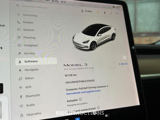 Tesla Model 3 Standard RWD Plus 60 kWh 238pk 2020 (Origineel-NL + 1e eigenaar, K-953-BT