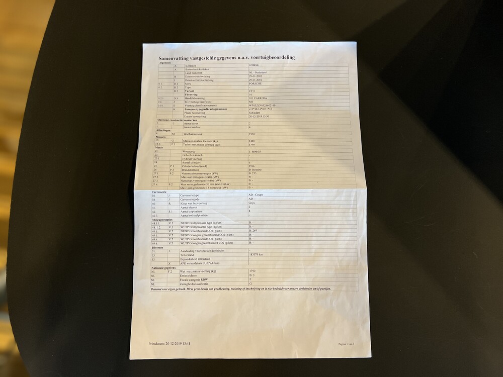 Porsche 911 3.6 Carrera 996 Coupé MK2 320 PS 2002 GT3 -MANUAL-ORG-NL, 67-JB-GK.