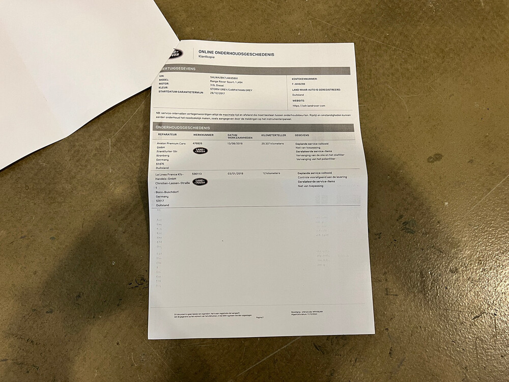 Land Rover Range Rover Sport 3.0 TDV6 HSE Dynamic 258PS 2018, K-823-VG