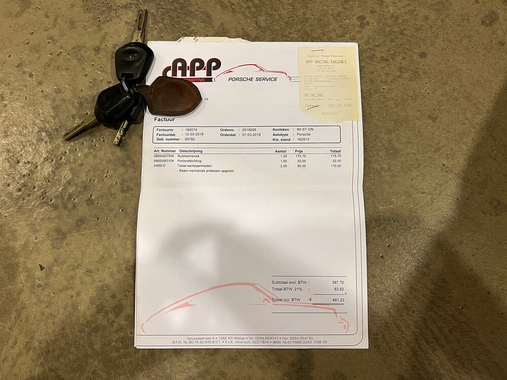 Porsche 911 996 3.4 Coupé Carrera 300PS 1999, 90-ST-DN.
