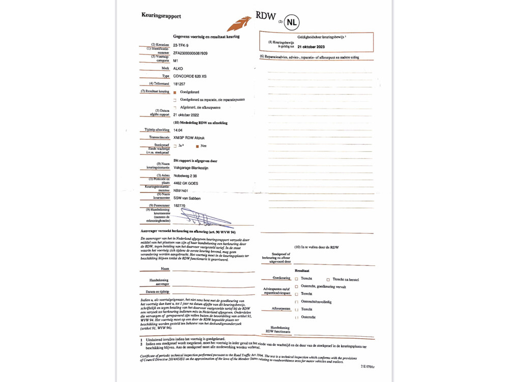 Concorde 620 XS Camper 116PS 1995, 23-TFK-9