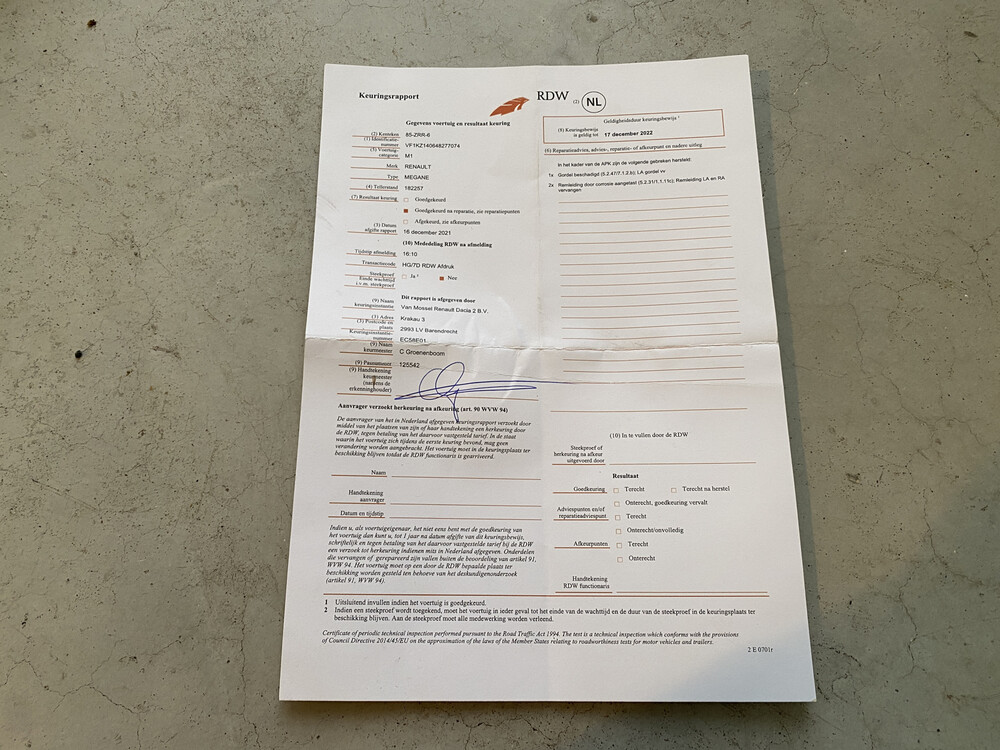 Renault Mégane Estate 1.5 dCi Bose 110hp 2012, 85-ZRR-6