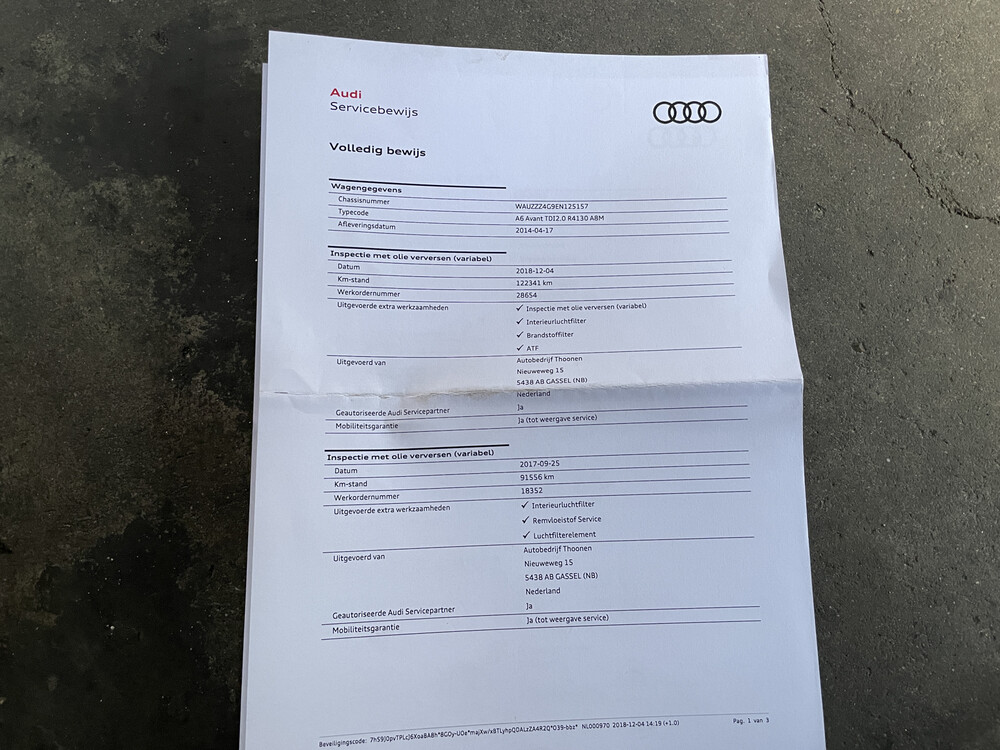 Audi A6 Avant 2.0 TDI S-Line 177hp 2014 -Org NL-, 5-TNT-85