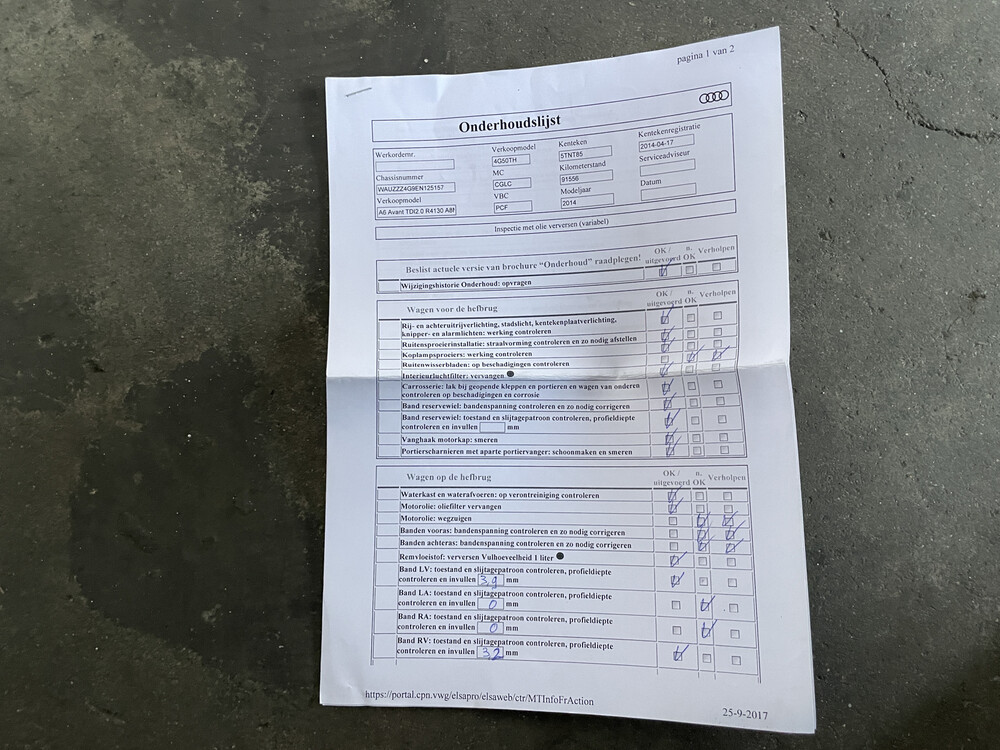Audi A6 Avant 2.0 TDI S-Line 177hp 2014 -Org NL-, 5-TNT-85