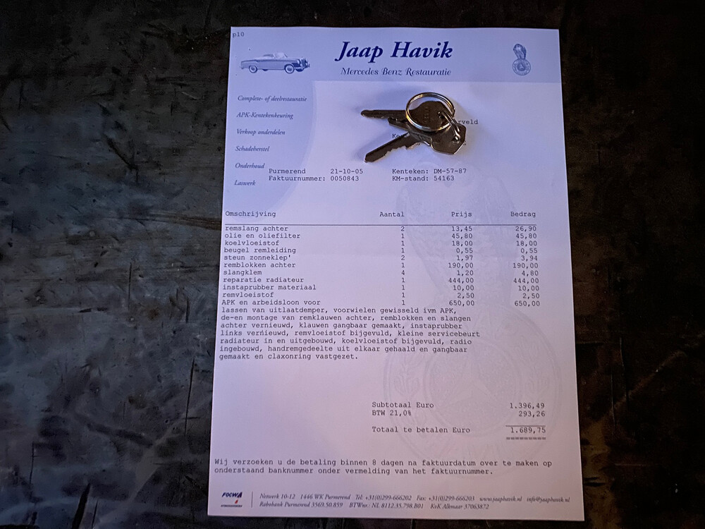 Mercedes-Benz 300SE 200pk S-Klasse 1964, DM-57-87