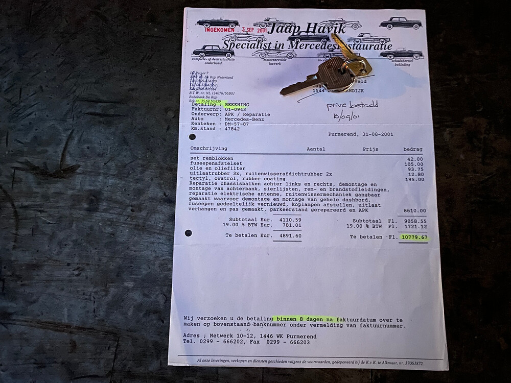 Mercedes-Benz 300SE 200pk S-Klasse 1964, DM-57-87