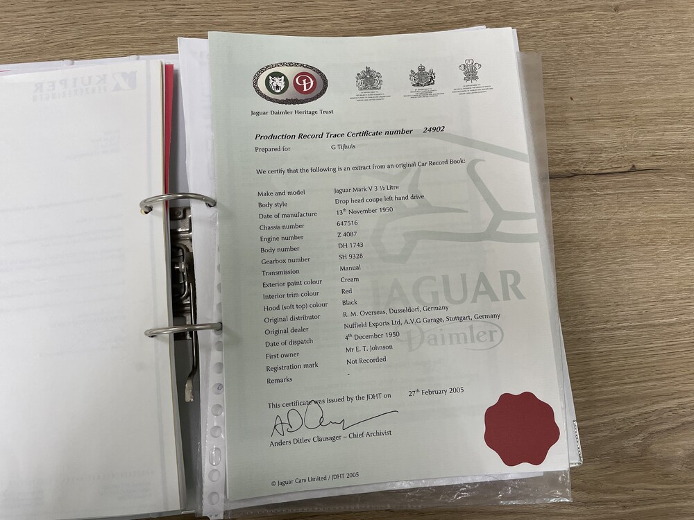 Jaguar Mark V DHC 170 PS 1951, AM-72-75.