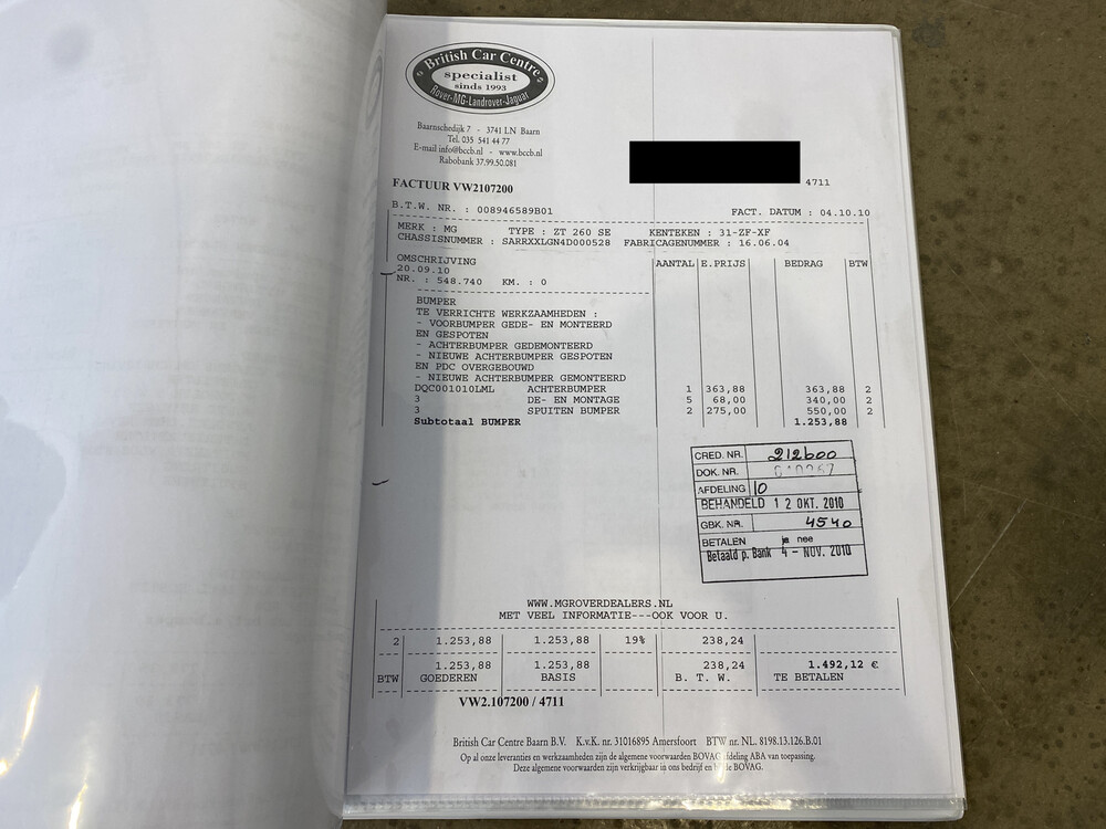 MG ZT 260 Ford Mustang 4.6 V8 Manual 260pk 2004, 31-ZF-XF