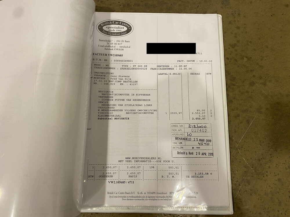 MG ZT 260 Ford Mustang 4.6 V8 Manual 260pk 2004, 31-ZF-XF