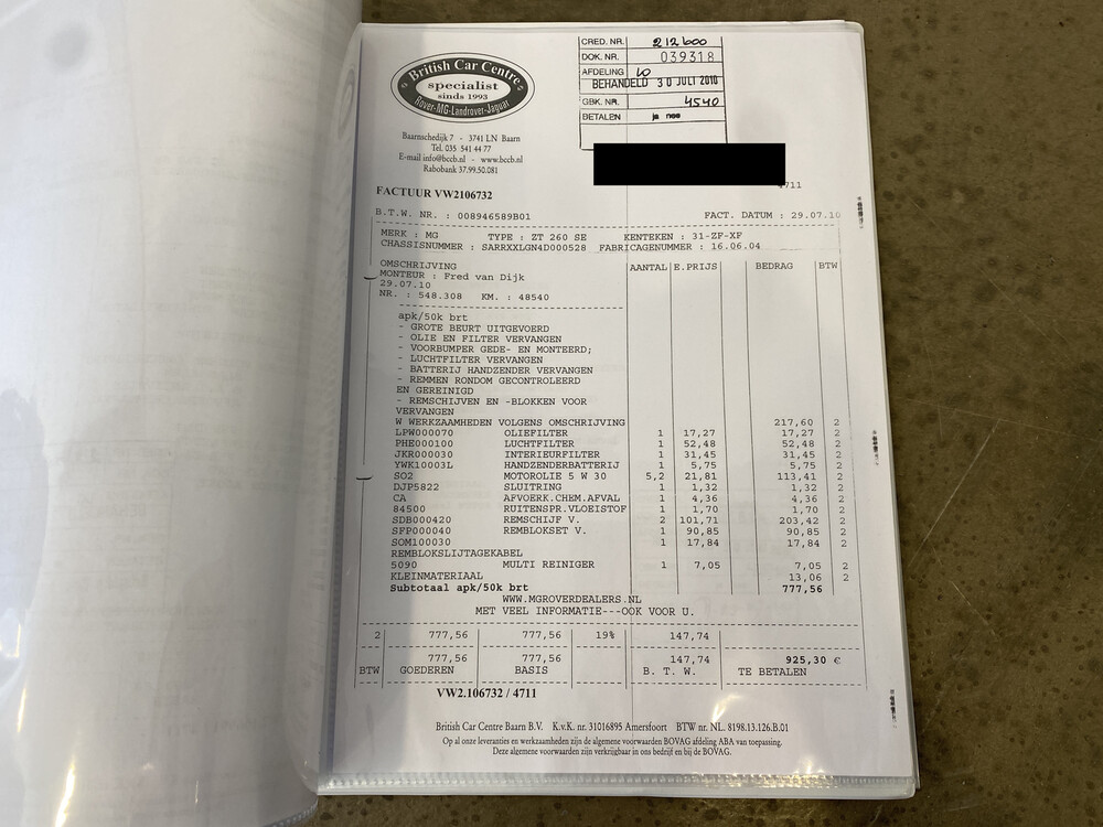 MG ZT 260 Ford Mustang 4.6 V8 Manual 260pk 2004, 31-ZF-XF