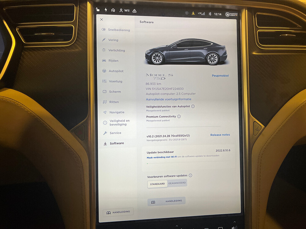 Tesla Model S 75D 476hp 2017 -Ursprünglich. NL-, RK-236-J