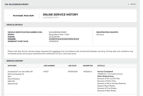 Land Rover Range Rover Velar 2.0 P300 Turbo AWD R-Dynamic HSE 300pk 2018, XK-873-D