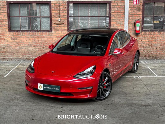 Tesla Model 3 Performance AWD 75 kWh 462pk 2019 (Origineel-NL + 1e Eigenaar), G-786-XK