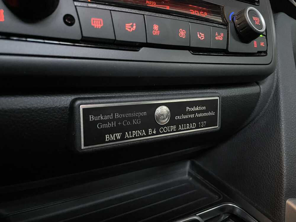 BMW ALPINA B4 Bi-turbo 2016 409PK/600Nm F32 1e eig. NL-kenteken