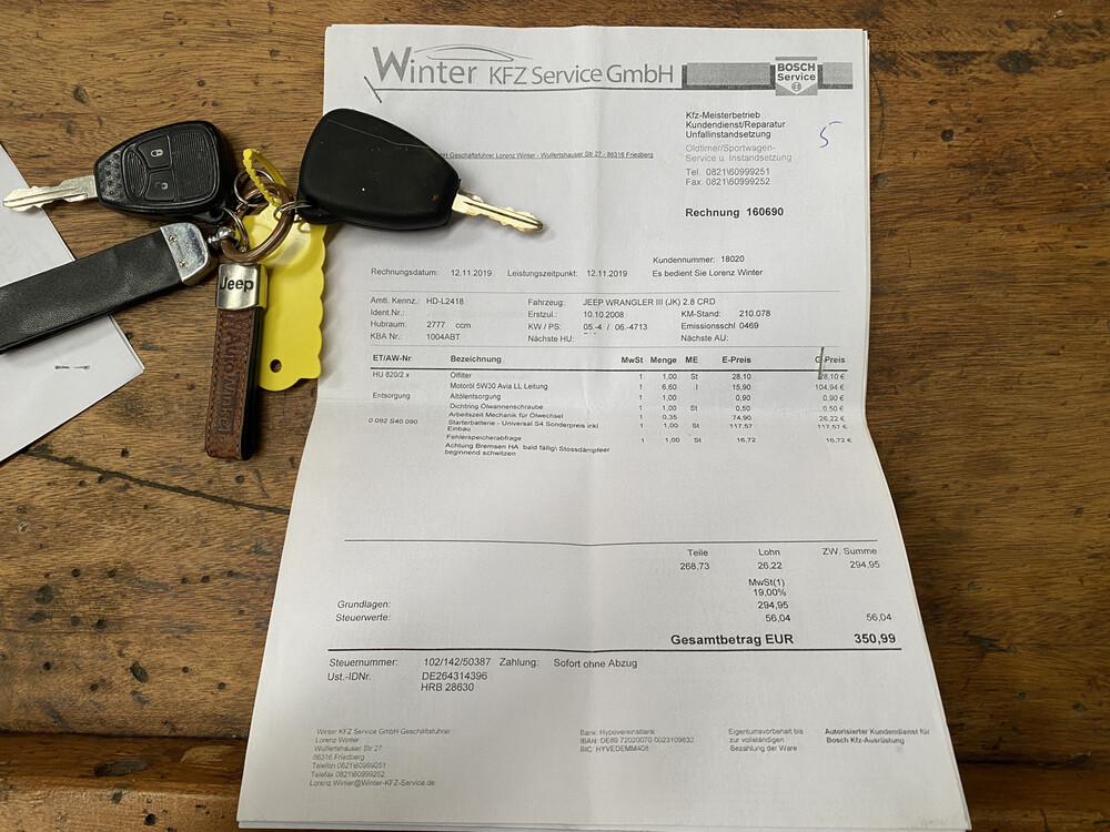 Jeep Wrangler 2.8 CRD Sahara 177PS 2008, K-409-SV