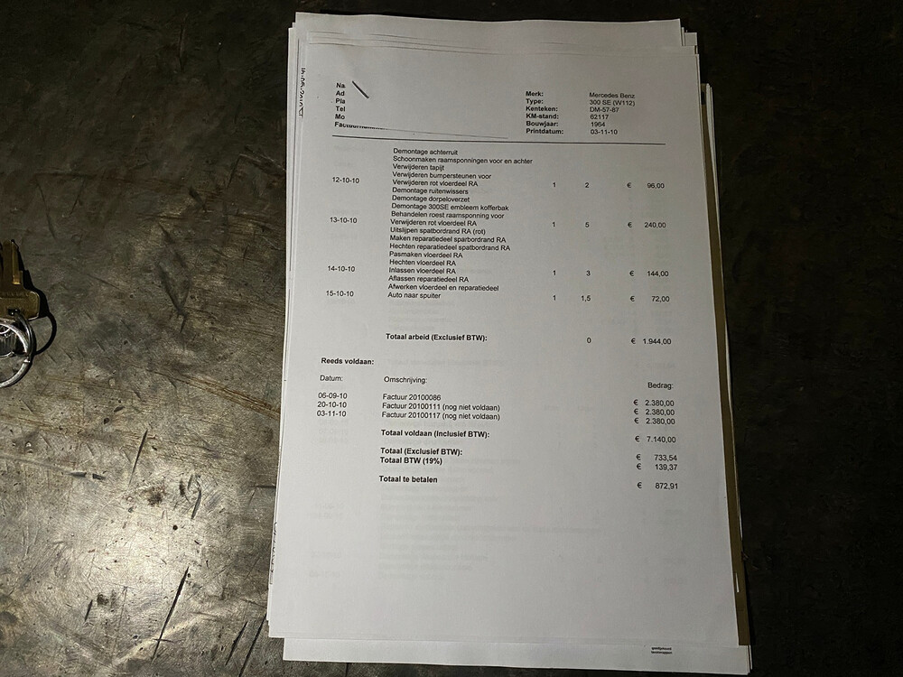 Mercedes-Benz 300SE 200PS S-Klasse 1964, DM-57-87