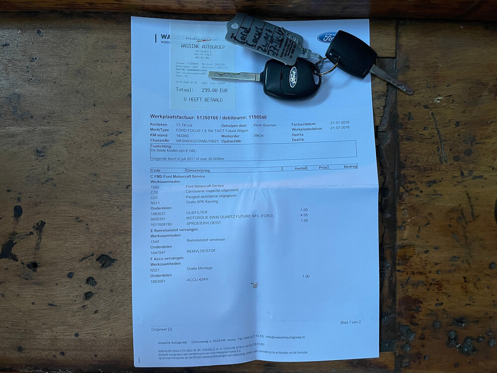 Ford Focus Wagon 1.6-16V Futura 2006, 77-TK-LN