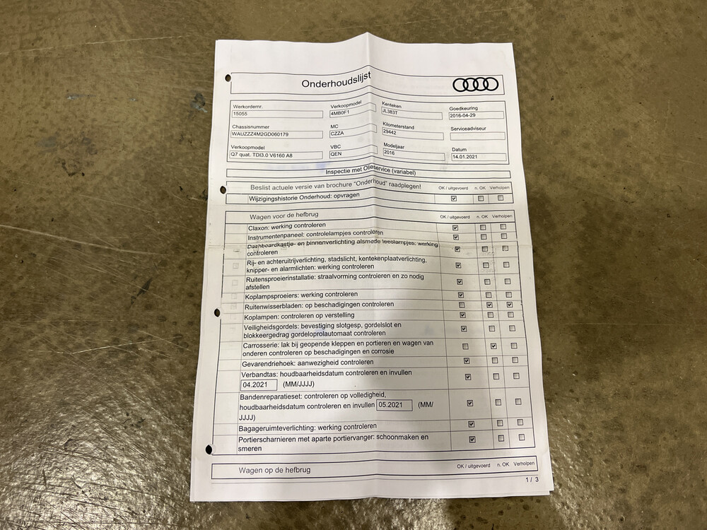 Audi Q7 3.0 TDI ultra Pro Line + Quattro 218pk -7 persoons- 2016, JL-383-T