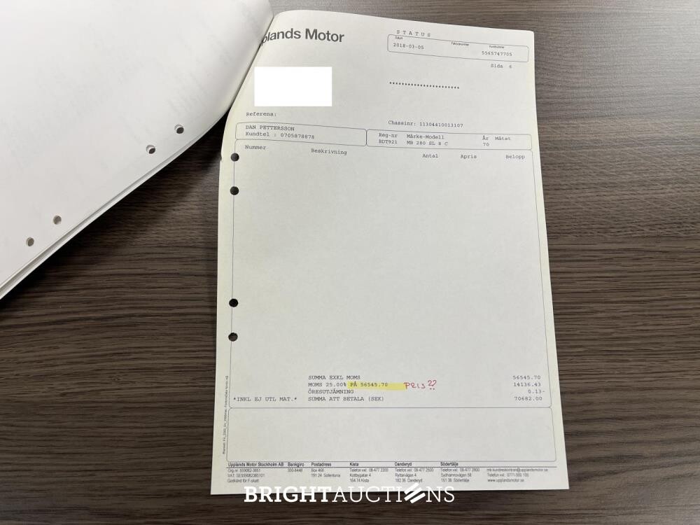 Mercedes-Benz 280 SL Pagode – Handgeschakeld – EU-uitvoering – 2.8 liter zes-in-lijn. 