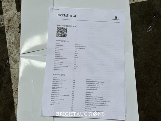 Porsche 911 991 Carrera 4 3.4 V6 Coupe 349pk 2013, JBL-10-N