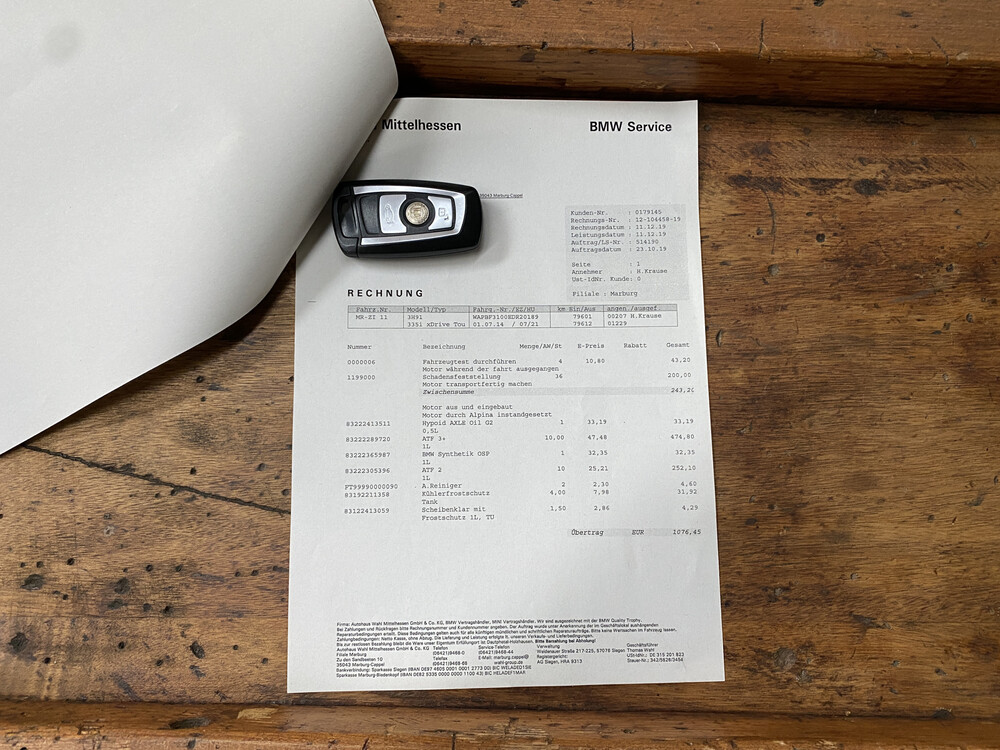 BMW ALPINA B3-Biturbo 2014 409hp 600nm F31, NL-License plate