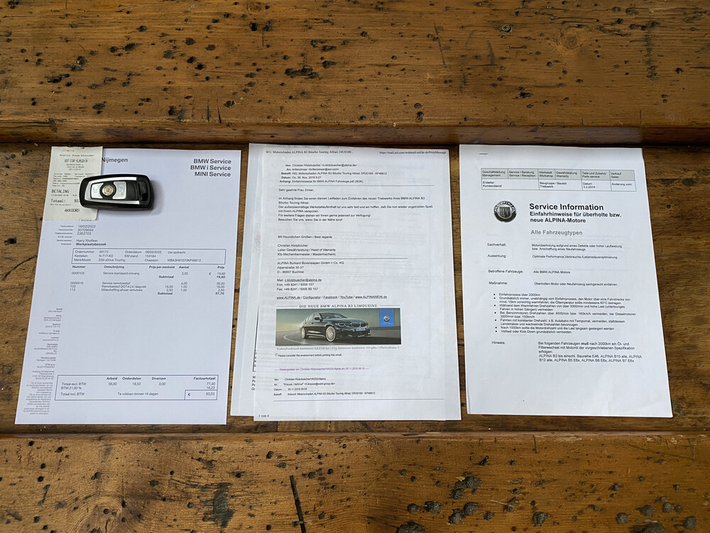 BMW ALPINA B3-Biturbo 2014 409hp 600nm F31, NL-License plate