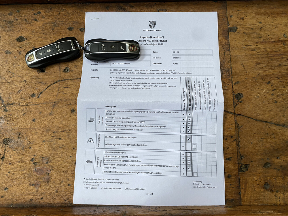 FOTOS! DMN Porsche Cayenne 3.0 E-Hybrid 462PS 2018 SportChrono -Org. NL-, TL-795-R