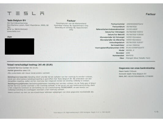 Tesla Model X 90P 463pk 2016 -Free Supercharging-