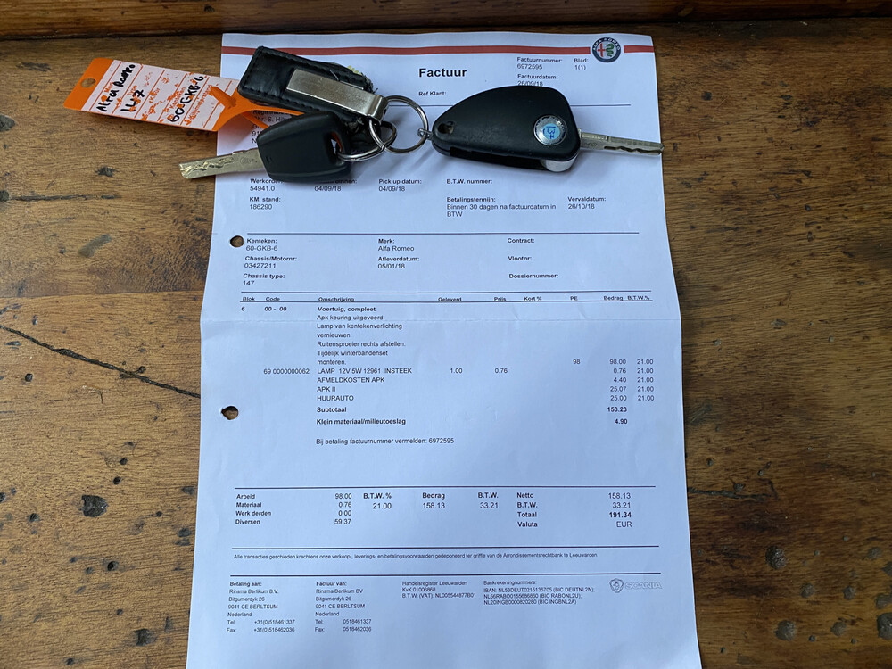 Alfa Romeo 147 T.Spark Progression 105pk 2008, 60-GKB-6