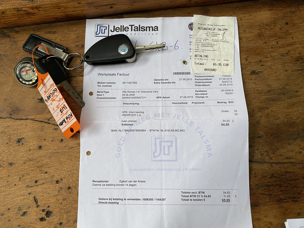 Alfa Romeo 147 T.Spark Progression 105pk 2008, 60-GKB-6