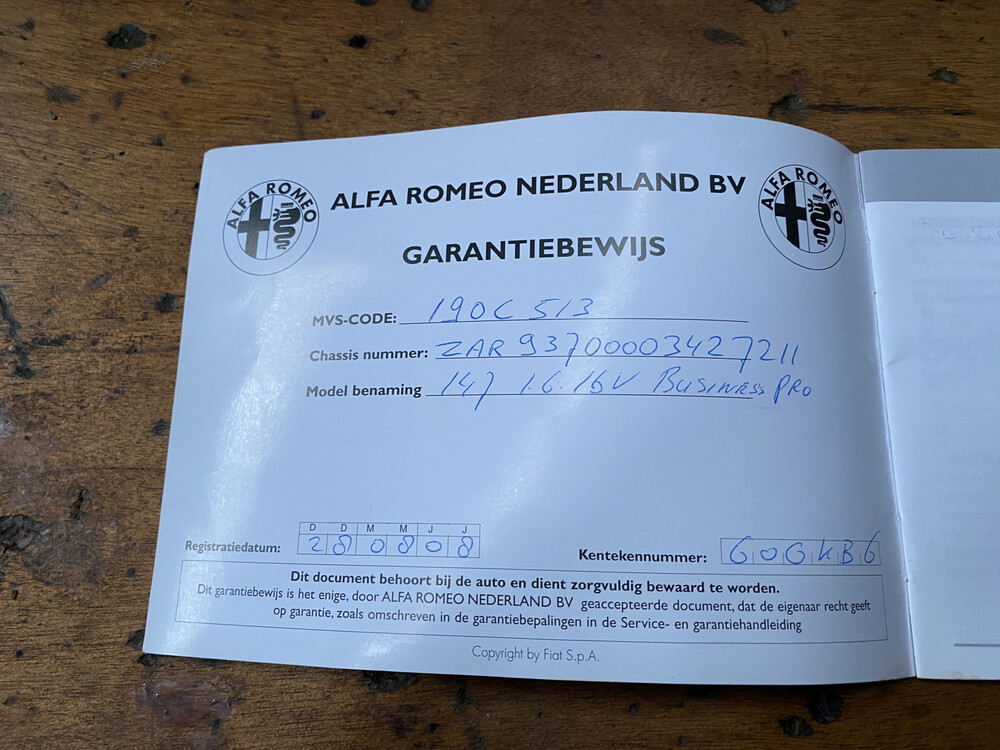 Alfa Romeo 147 T.Spark Progression 105pk 2008, 60-GKB-6